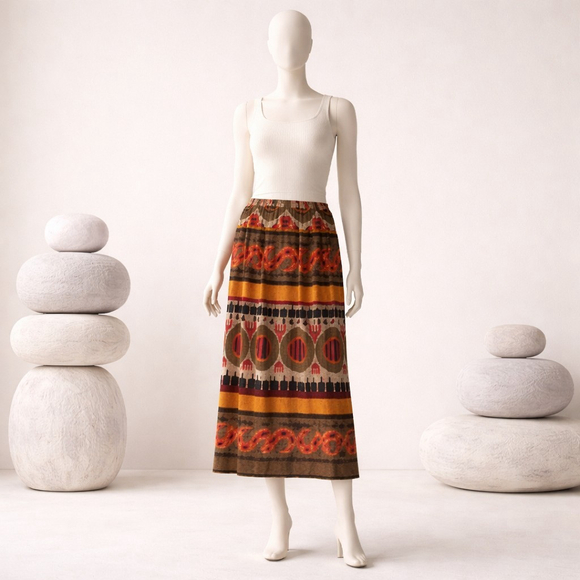 Liz Baker Dresses & Skirts - Vintage 90s Liz Baker Womens Maxi Skirt Floral Large